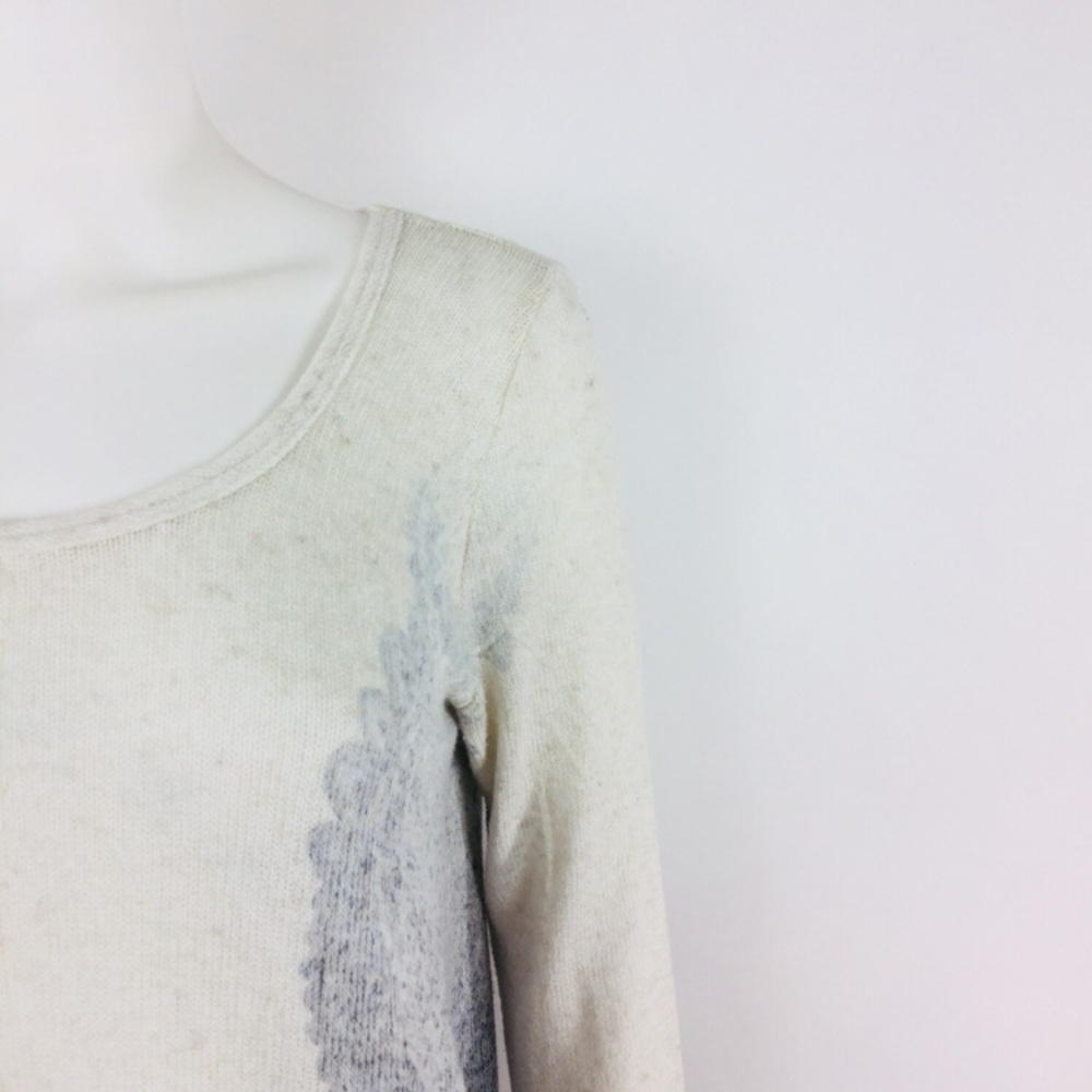 Anthropologie Blu Pepper Ivory Asymmetric Sweater - Picture 7 of 7